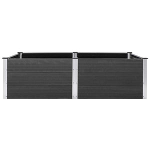 Letto Rialzato da Giardino 200x100x54 cm in WPC Grigio