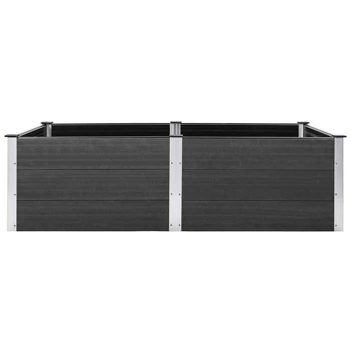 Letto Rialzato da Giardino 200x100x54 cm in WPC Grigio