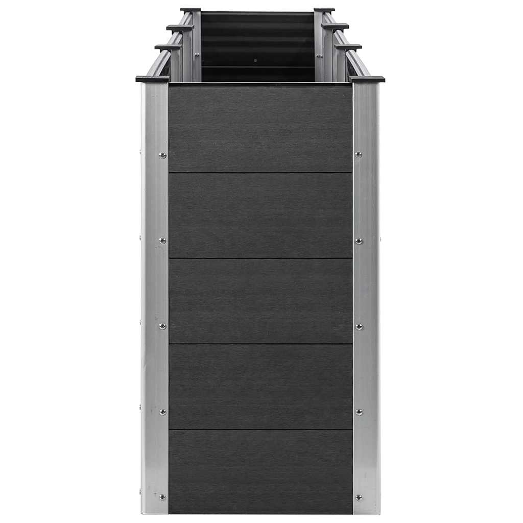 Fioriera Rialzata da Giardino Grigia 300x50x91 cm in WPC 318100