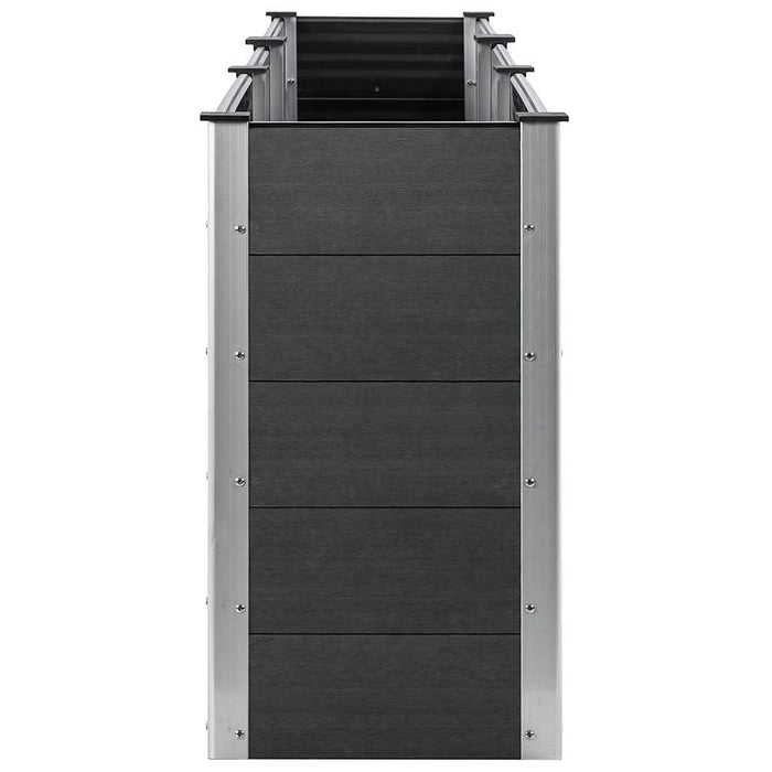 Fioriera Rialzata da Giardino Grigia 300x50x91 cm in WPC 318100