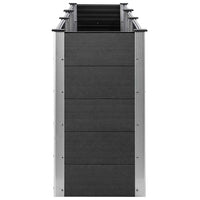 Fioriera Rialzata da Giardino Grigia 300x50x91 cm in WPC