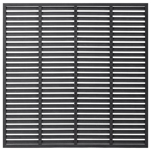 Recinzione a Persiana in WPC 180x180 cm Grigia 318107