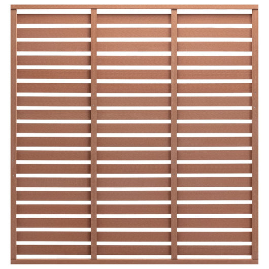 Pannello di Recinzione in WPC 180x180 cm Marrone cod mxl 18144