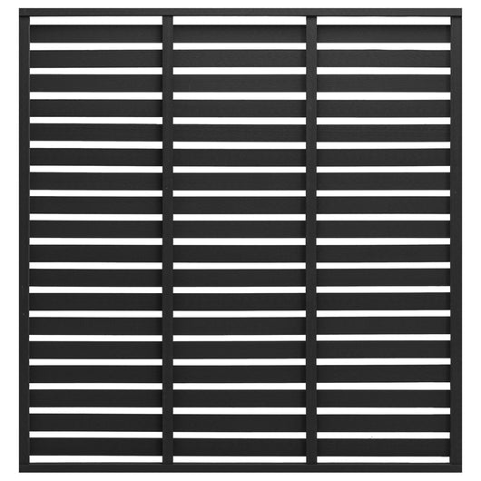 Pannello di Recinzione in WPC 180x180 cm Nero cod mxl 7030