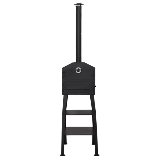 Forno per Pizza da Esterno a Carbone con 2 Pietre Refrattarie 318145