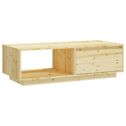 Tavolino da Salotto 110x50x33,5 cm in Legno Massello di Abete 809881