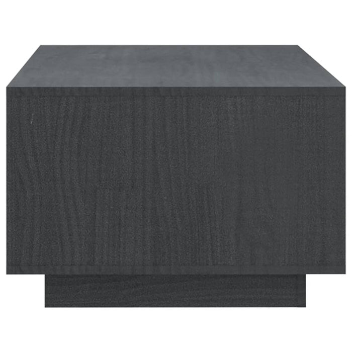 Tavolino da Salotto Grigio 110x50x33,5cm Legno Massello di Pino 809884
