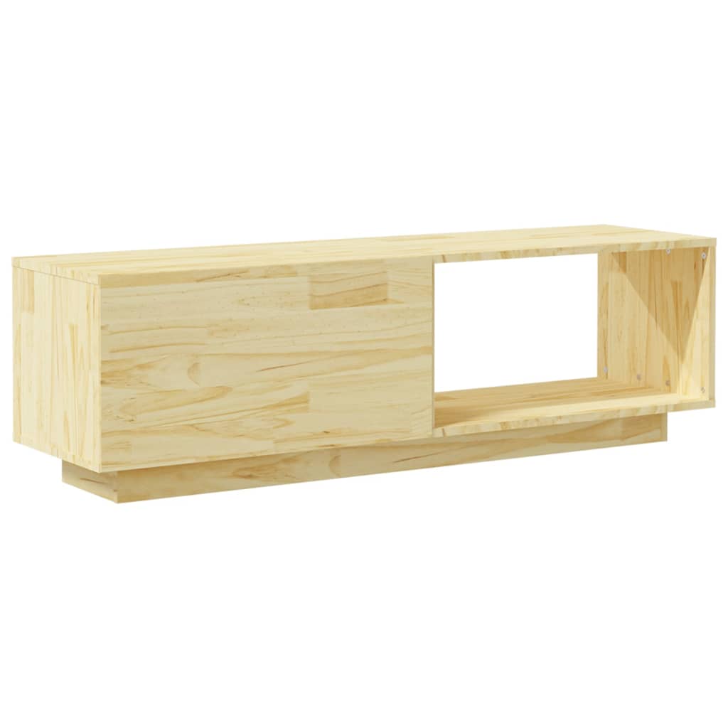Mobile Porta TV-Mobile per TV-Credenza TV 110x30x33,5 cm in Legno Massello di Pino