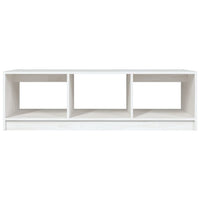 Tavolino da Salotto Bianco 110x50x34 cm Legno Massello di Pino cod mxl 25005
