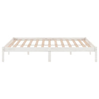 Giroletto Bianco in Legno Massello di Pino 160x200 cm 810028