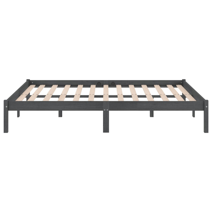 Giroletto Grigio in Legno Massello di Pino 160x200 cm cod mxl 60970