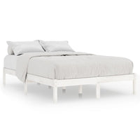 Giroletto-Struttura Letto Bianco in Legno Massello 180x200 cm Super King 258561