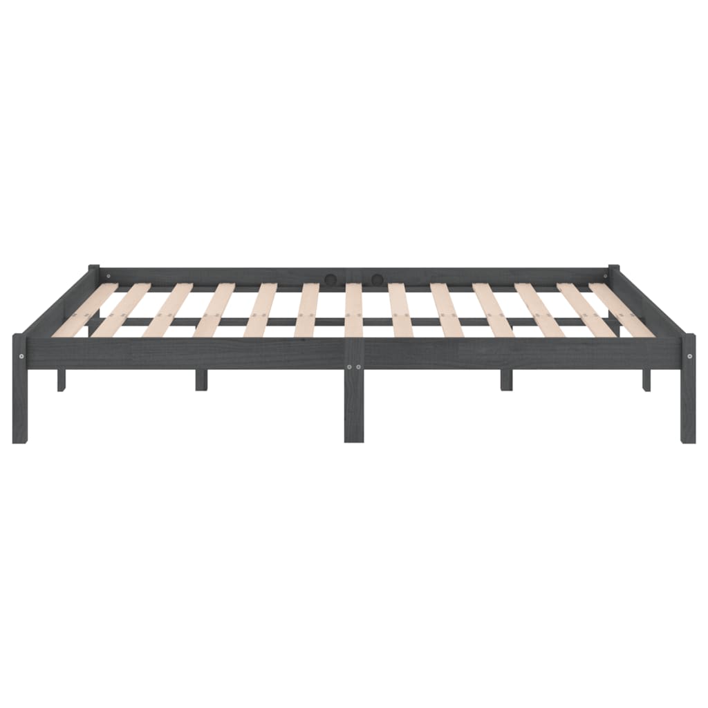 Giroletto Grigio in Legno Massello di Pino 200x200 cm 810039