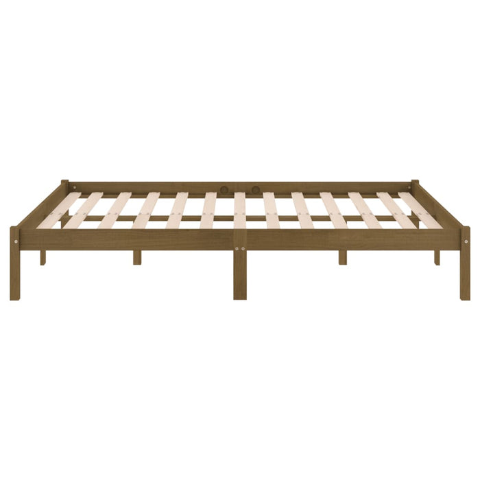 Giroletto Marrone Ambrato in Legno Massello di Pino 200x200 cm 810040