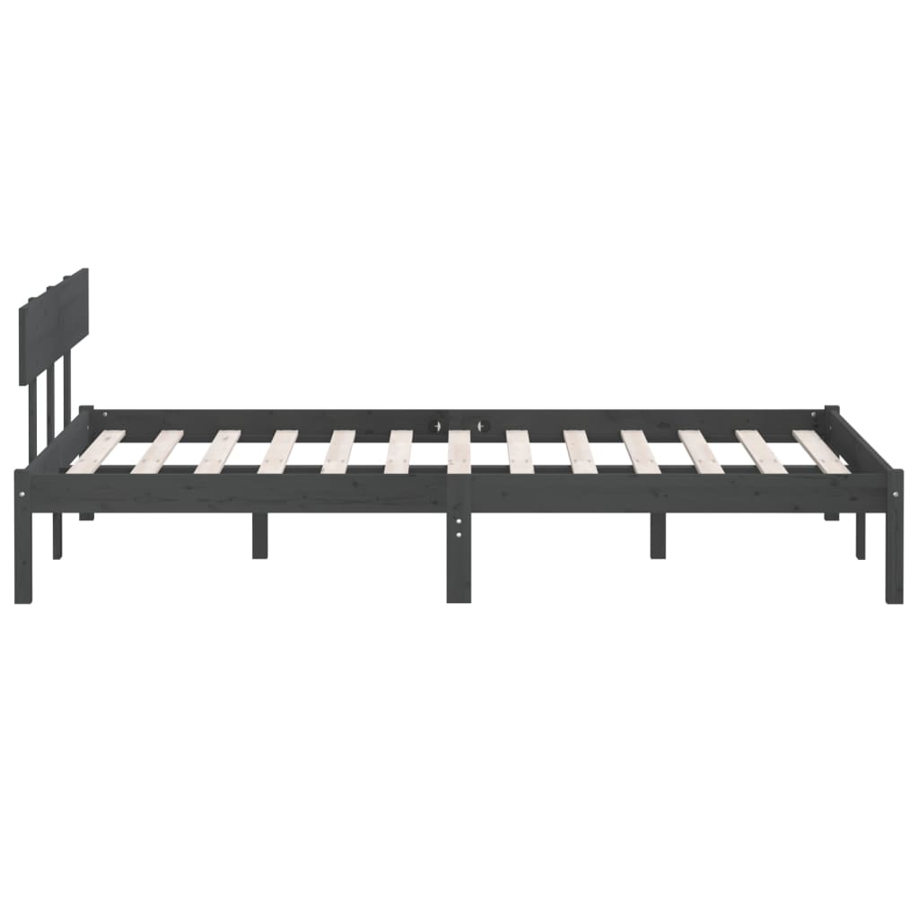 Giroletto Grigio in Legno Massello di Pino 140x190 cm 810129