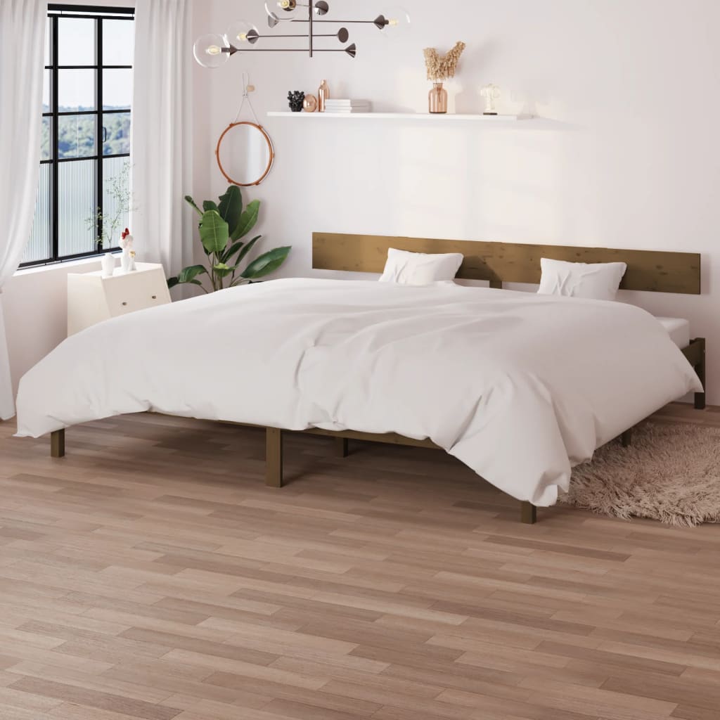 Giroletto senza Materaso Ambra in Legno Massello 200x200 cm 810170