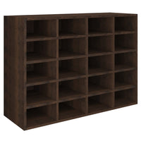 Scarpiera in Legno Multistrato 92x30x67,5 cm Rovere Fumo 340219