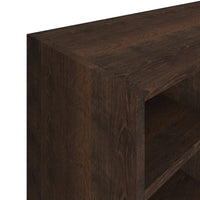 Scarpiera in Legno Multistrato 92x30x67,5 cm Rovere Fumo 340219