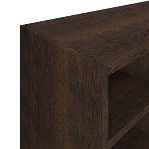 Scarpiera in Legno Multistrato 92x30x67,5 cm Rovere Fumo 340219