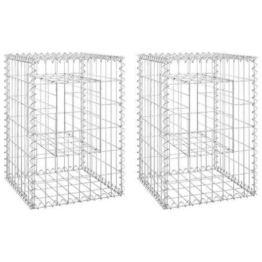 Cesti a Gabbione a Torre 2 pz 40x40x60 cm in Ferro cod mxl 67298