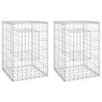 Cesti a Gabbione a Torre 2 pz 40x40x60 cm in Ferro 151259