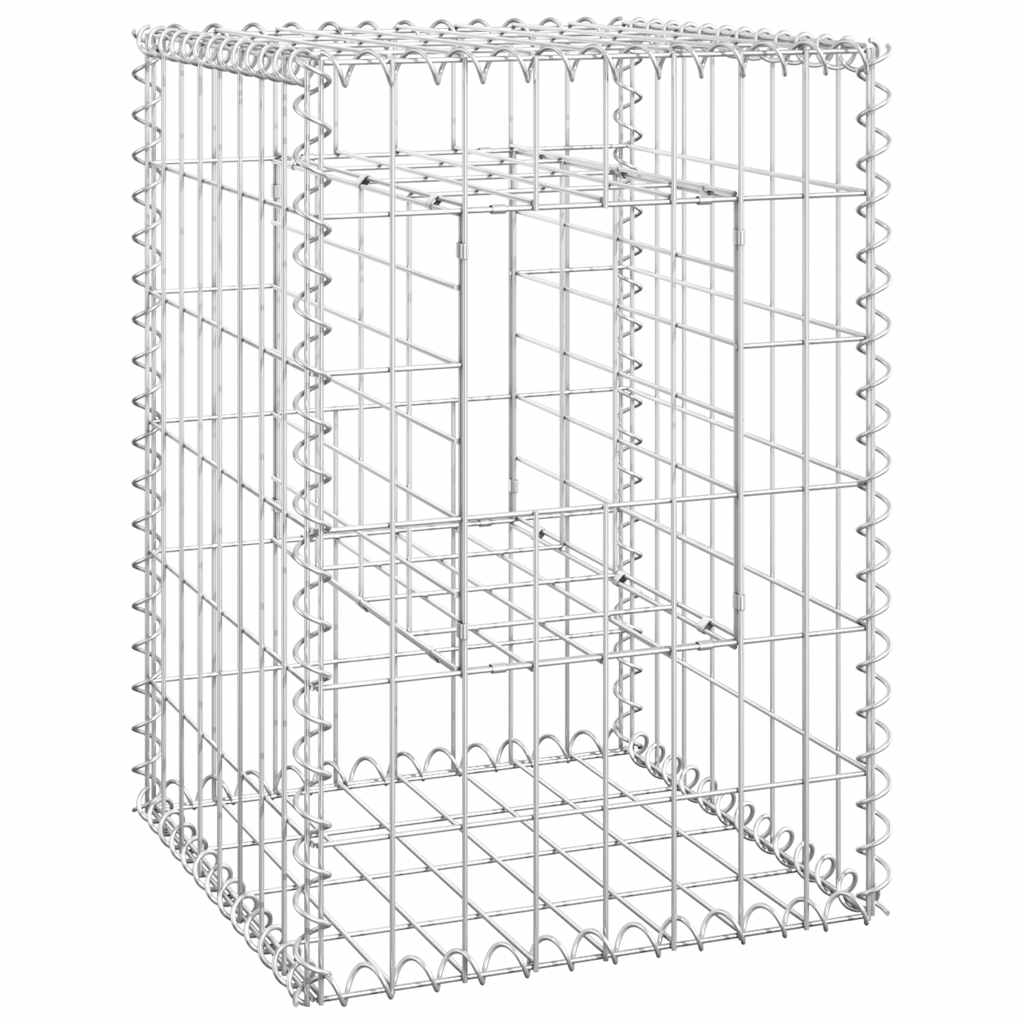 Cesti a Gabbione a Torre 2 pz 40x40x60 cm in Ferro cod mxl 67298