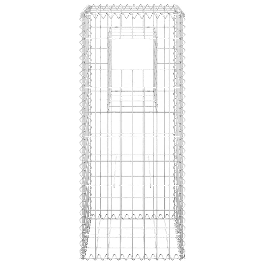 Cesto a Gabbione a Torre 40x40x100 cm in Ferro cod mxl 59831