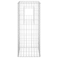 Cesto a Gabbione a Torre 40x40x100 cm in Ferro 151260