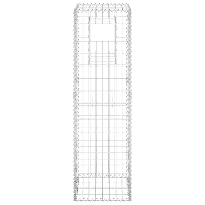 Cesto a Gabbione a Torre 40x40x140 cm in Ferro cod mxl 65544