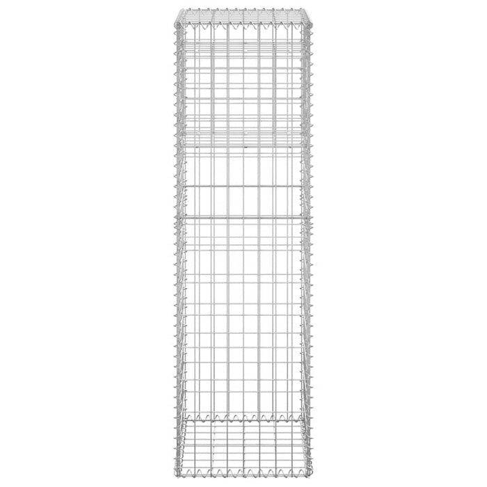 Cesto a Gabbione a Torre 40x40x140 cm in Ferro cod mxl 65544