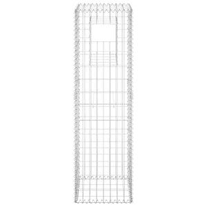 Cesti a Gabbione a Torre 2 pz 40x40x140 cm in Ferro 151263