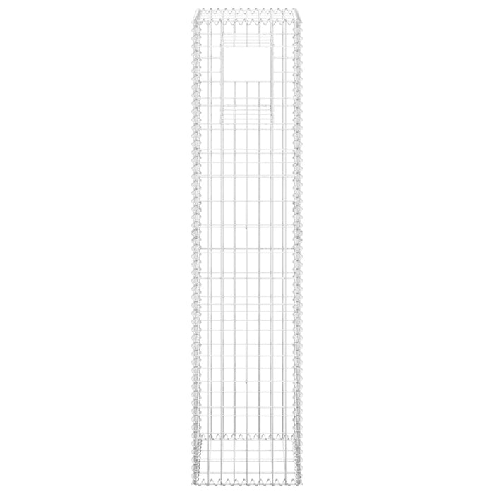 Cesto a Gabbione a Torre 40x40x180 cm in Ferro 151264