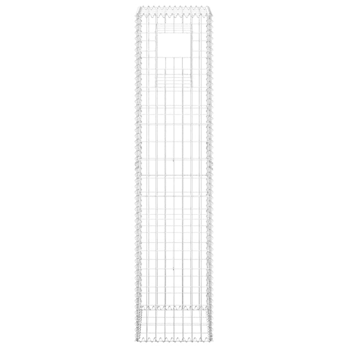 Cesto a Gabbione a Torre 40x40x180 cm in Ferro