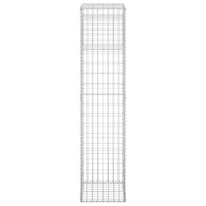 Cesto a Gabbione a Torre 40x40x180 cm in Ferro