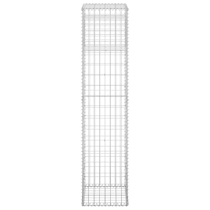 Cesto a Gabbione a Torre 40x40x180 cm in Ferro