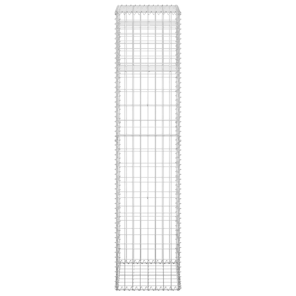 Cesto a Gabbione a Torre 40x40x180 cm in Ferro 151264
