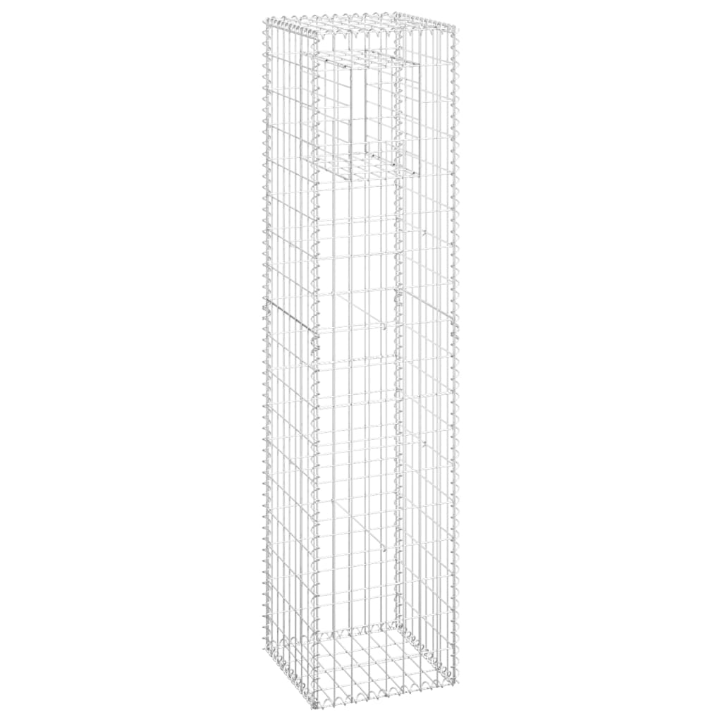 Cesti a Gabbione a Torre 2 pz 40x40x180 cm in Ferro 151265
