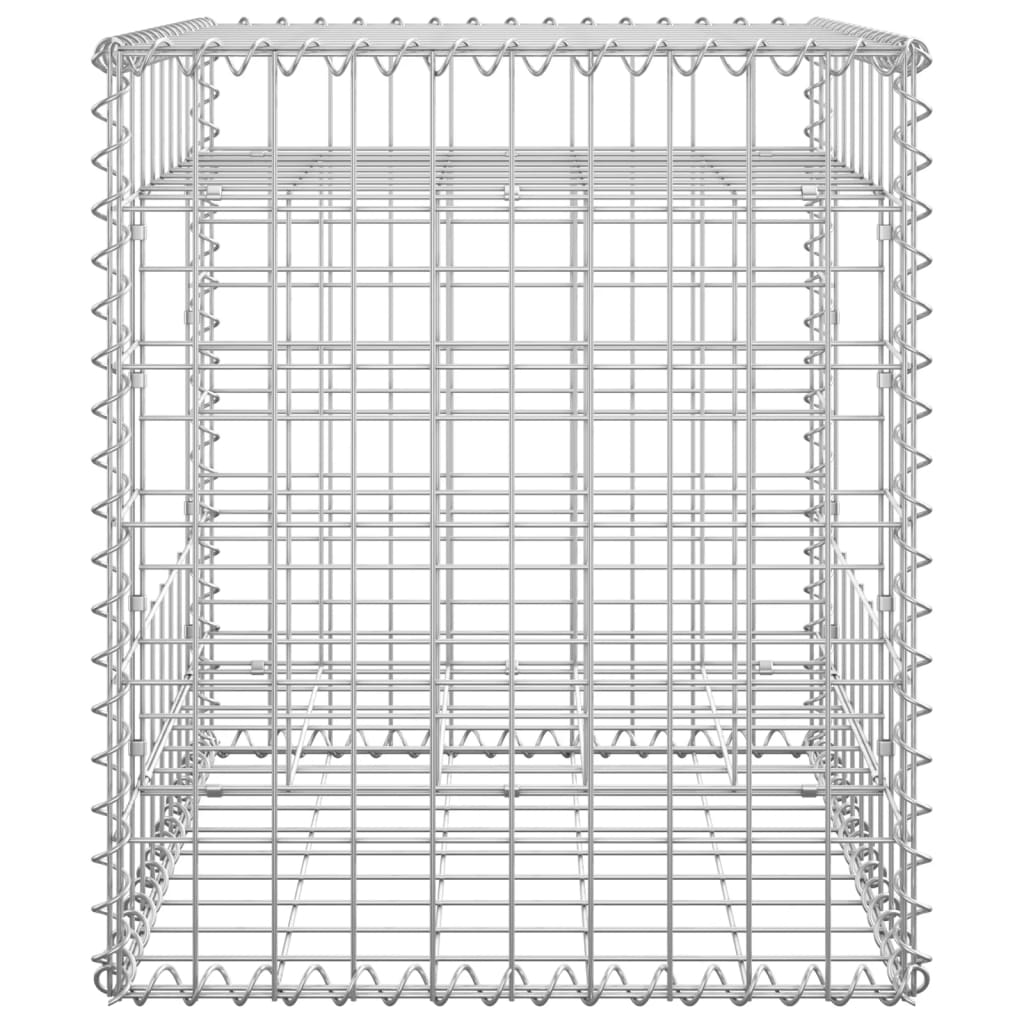 Cesto a Gabbione a Torre 50x50x60 cm in Ferro 151266