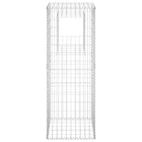 Cesto a Gabbione a Torre 50x50x140 cm in Ferro cod mxl 77096