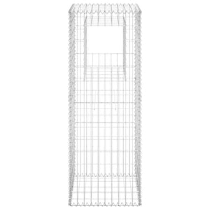 Cesto a Gabbione a Torre 50x50x140 cm in Ferro cod mxl 77096