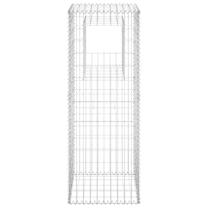 Cesto a Gabbione a Torre 50x50x140 cm in Ferro cod mxl 77096