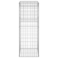 Cesto a Gabbione a Torre 50x50x140 cm in Ferro cod mxl 77096