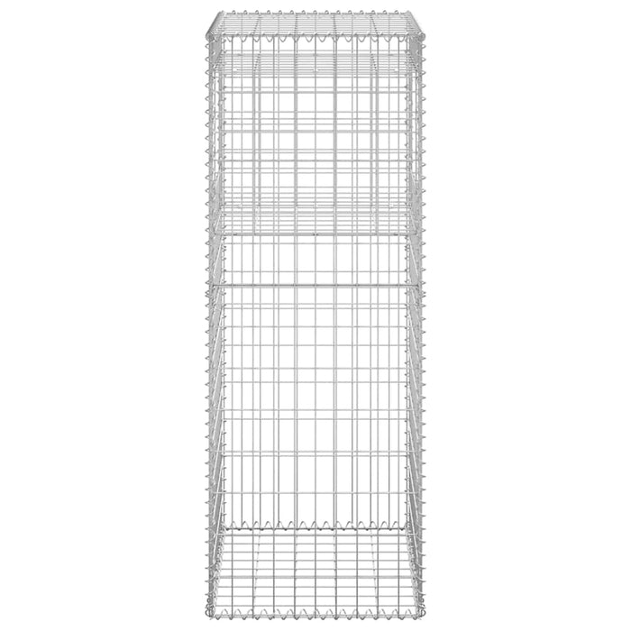 Cesto a Gabbione a Torre 50x50x140 cm in Ferro cod mxl 77096