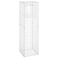 Cesti a Gabbione a Torre 2 pz 50x50x180 cm in Ferro 151273