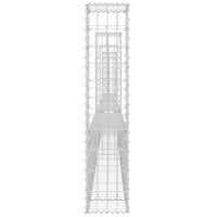 Cesto Gabbione a U con 5 Pali in Ferro 500x20x100 cm 151278