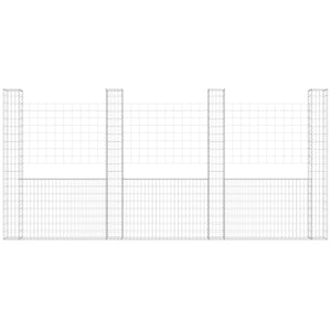 Gabbione a U con 5 Pali in Ferro 500x20x200 cm 151292