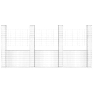 Gabbione a U con 5 Pali in Ferro 500x20x200 cm cod mxl 16078