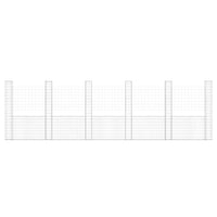 Gabbione a U con 6 Pali in Ferro 620x20x200 cm 151293