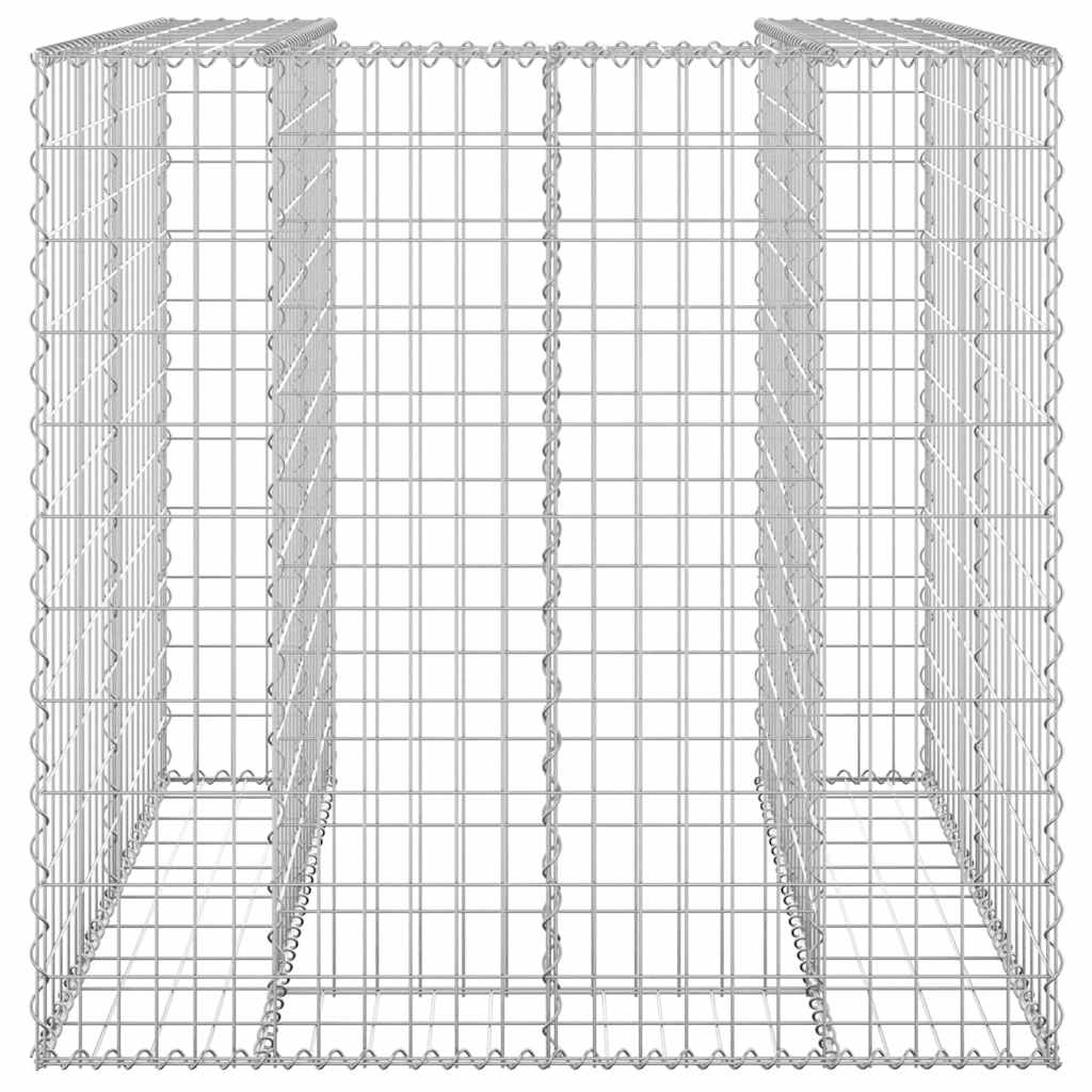 Gabbione per Bidoni in Acciaio Zincato 110x100x110 cm cod mxl 58223