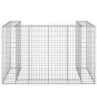 Gabbione per Bidoni in Acciaio Zincato 180x100x110 cm 151299